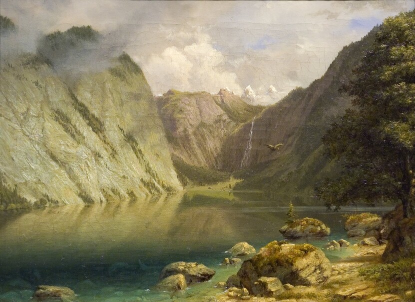 一幅西方风景画