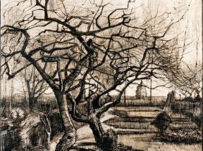 冬天的纽南牧师住宅花园The Parsonage Garden at Nuenen in Winter