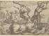 半人马与海神特里同之间的战斗Battle Between a Centaur and a Triton with a Triton