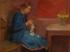 做针线活的女人Woman with her needlework